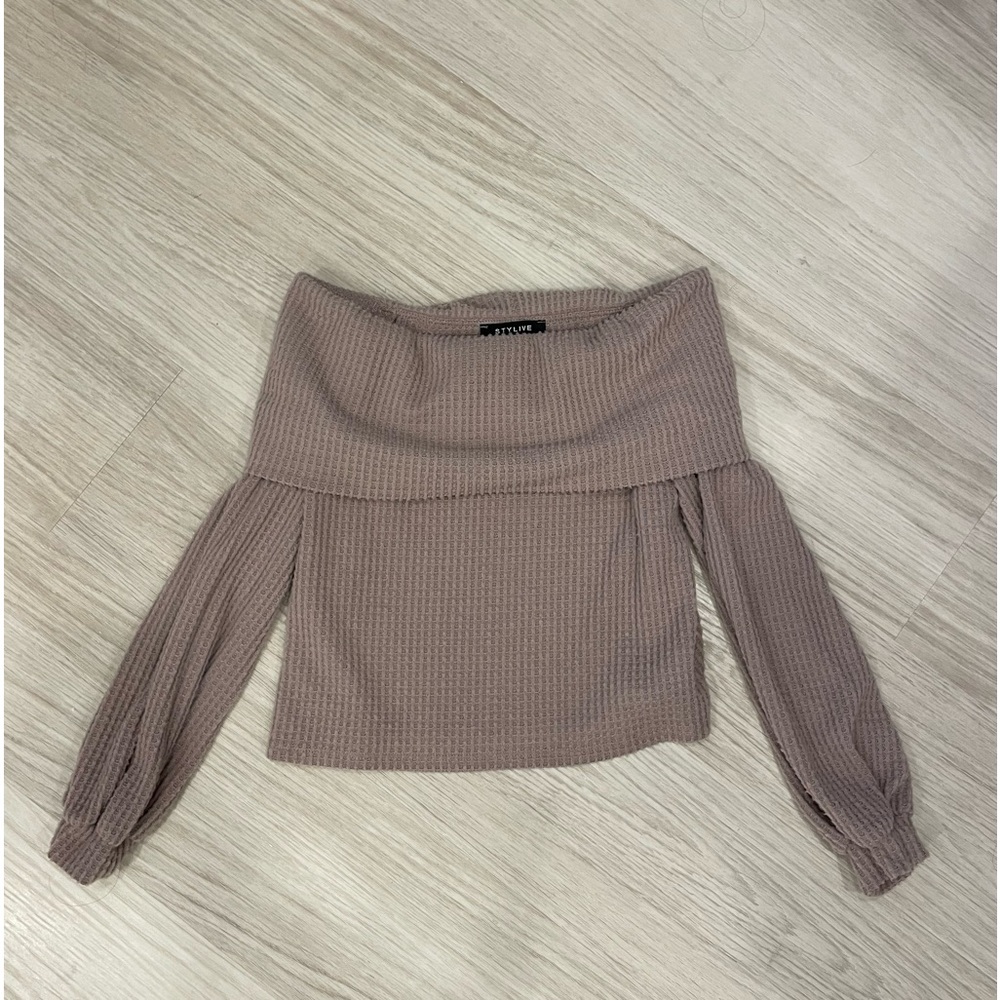 Off the shoulder sweater